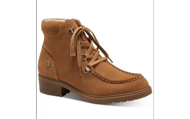 Giani Bernini Bertey Lace-up Lug Sole Bootie Amber 5.5m
