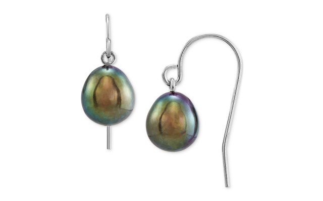  Cultured Freshwater Pearl (7-8mm) Drop Earring
