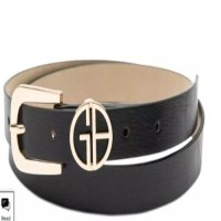 Giani Bernini Logo Keeper Belt, Black, X-Large