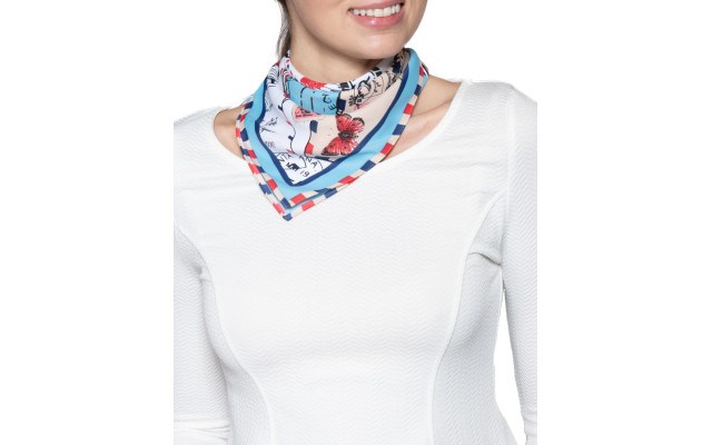  Postcard Bandana Scarf, Multi, 22″ x 22″