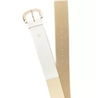 Giani Bernini Womens Stretch Belt, White, Medium / Large