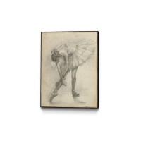 Giant Art Antique Ballerina Study II Ready-to-Hang Canvas Wall Art, 11 x 14, Neutral