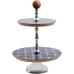  Mozambique 2 Tier Cake Stand, Wood