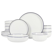 Gibson Home Oslo 16 Piece Dinnerware Set – White