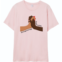 Girl Collective Unisex Your Struggle Is My Str Pink T-Shirt, Large