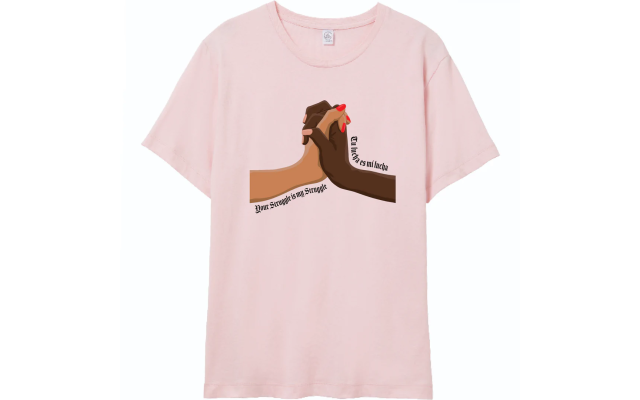  Unisex Your Struggle Is My Str Pink T-Shirt, Medium