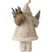  18 in. H Christmas Santa Figurine, One Size, White