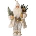  18 in. H Christmas Santa Figurine, One Size, White