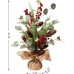  20 in. Christmas Floral Table Tree Decor