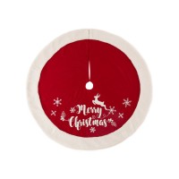 Glitzhome 48″ D Merry Christmas Tree Skirt