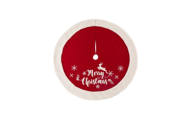  48″ D Merry Christmas Tree Skirt