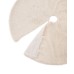  48″ D Plush Christmas Tree Skirt, White