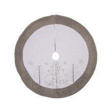 Glitzhome Fleece Christmas Tree Skirt