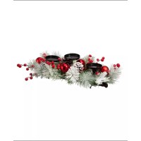 Glitzhome Pinecone Tabletop Candelabrum