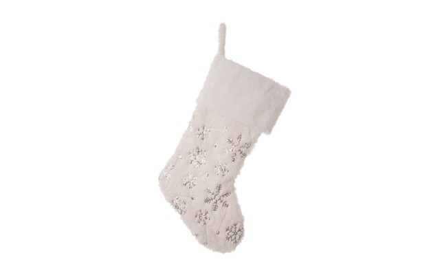  Plush with Snowflake Christmas Stocking