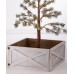  Washed White Wooden Tree Collar Kd