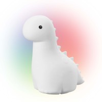 Globe Electric LED White Brontosaurus Multicolor Silicone Kids Night Light, 6.77″ Height, 3.7″ Width
