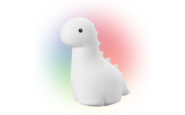  LED White Brontosaurus Multicolor Silicone Kids Night Light, 6.77″ Height, 3.7″ Width