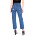  Juniors’ High Rise Ripped EX-Boyfriend Jeans, Blue, 13