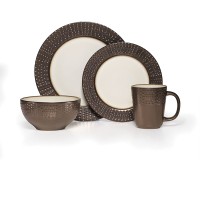 Gourmet Basics by Mikasa Metropolitan 16-Piece Dinnerware Set, Service For 4
