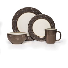 Gourmet Basics by Mikasa Metropolitan 16-Piece Dinnerware Set, Service For 4