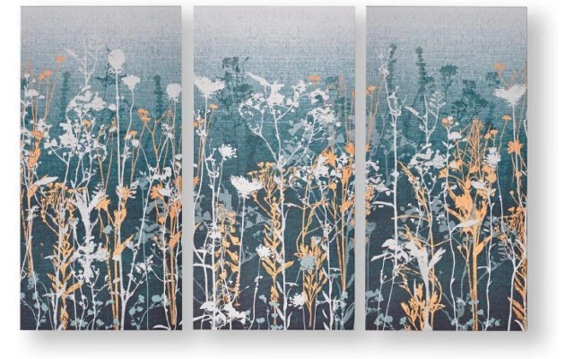 Graham & Brown Wildflower Meadow Wall Art, Teal