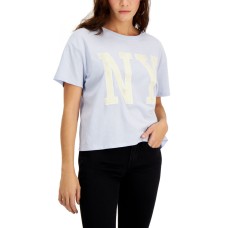 Grayson Threads Black Juniors’ Ny Short-Sleeve T-Shirt Light Blue/S