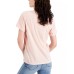  Juniors’ Strawberries Graphic Print T-Shirt, Rose Smoke, XS