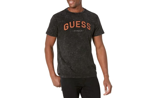  Men’s College Crewneck Short Sleeve Tee, Black, Medium