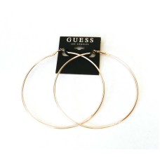 GUESS Rose Gold Thin Hoop Earrings