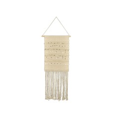 Habitat Petrax Macrame Wall Hanging, Natural Rope, 19” x 3.75”