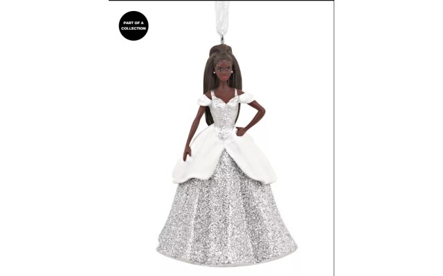 Hallmark Mattel Black Holiday Barbie 2021 Christmas Ornament