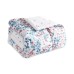  Waterfall Floral Reversible 12-Pc. King Comforter Set, Blush/Blue, King