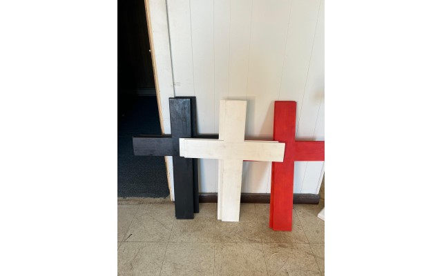 Handmade Large Wooden Wall Cross, 35” Wooden Wall Cross, Christian Decor, Indoor Decor, Christmas and Easter Decor, White