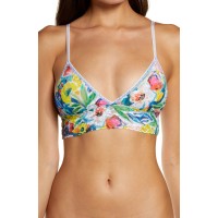 Hanky Panky Printed Lace Bralette, Multi, Large