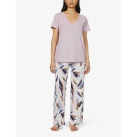 Hanro Sleep & Lounge Woven Viscose Pants, Multi, Small