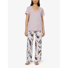 Hanro Sleep & Lounge Woven Viscose Pants, Multi, Small