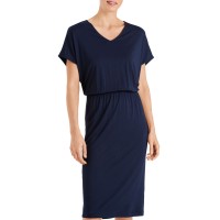 Hanro Women's The Yoga Lounge Dress, Deep Navy, X-Small