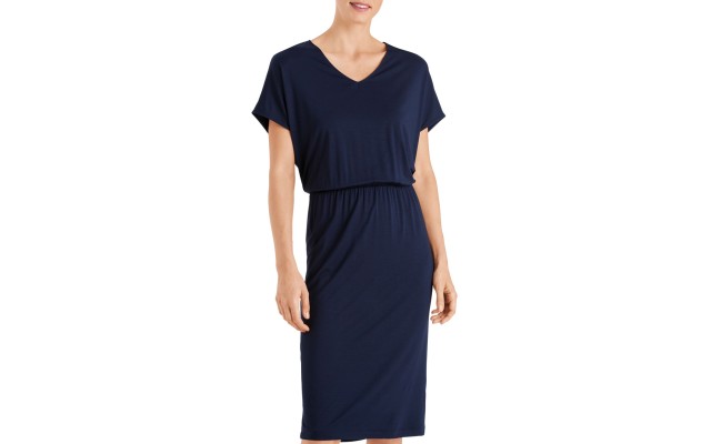  Women's The Yoga Lounge Dress, Deep Navy, X-Small