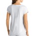  Women's Natural Elegance Short Sleeve Sleep Tee, Celestial Blue, Small