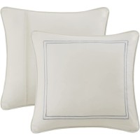 Harbor House Chelsea Paisley Euro Sham, White, 26×26