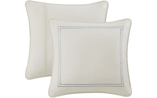  Chelsea Paisley Euro Sham, White, 26×26