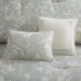  Modern Design Decorative Pillow Hypoallergenic Sofa Cushion Lumbar, Back Support, Square 16″ x 16″, Chelse, Satin,Blue/Ivory