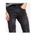  Mens Moto Super-Slim Fit Jeans, 31X32, Black