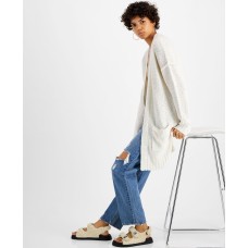 Hippie Rose Juniors Drop-Shoulder Open-Front Cardigans