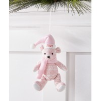 Holiday Lane 2021 Baby’s First Pink and White Bear Ornament