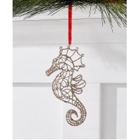Holiday Lane At The Beach Seahorse Ornament