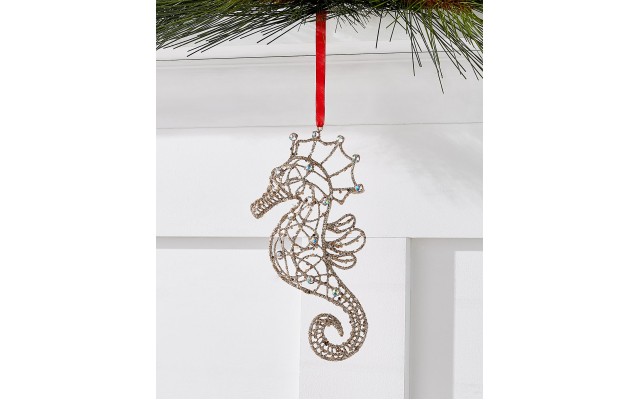  At The Beach Seahorse Ornament