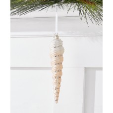Holiday Lane At The Beach Seaside Conch Ornament, Ivory