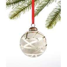Holiday Lane Birds & Boughs, Gold Ball Ornament